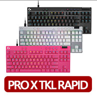 【Logitech G】PRO X TKL RAPID 磁性類比式鍵軸有線電競鍵盤