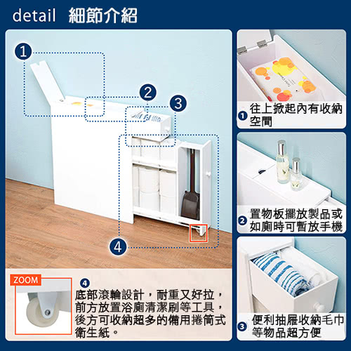 【C&B】朵拉日式衛浴收納架(兩色可選)