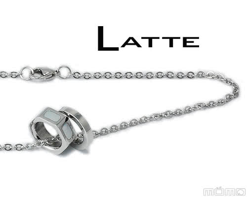 (LATTE)貝殼戀人 不鏽鋼項鍊(男鍊)