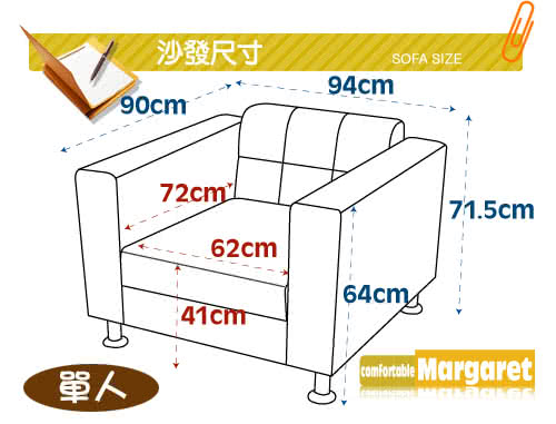 【Margaret】歐式風情獨立沙發-全組(黑/紅/卡其/咖啡/深咖啡)