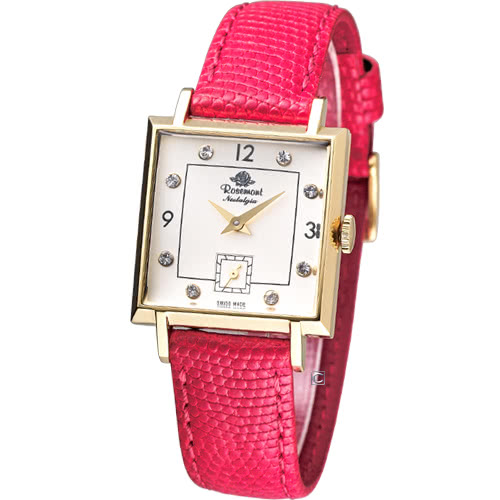 【Rosemont】戀舊系列 魅力腕錶(TN004-YW-CRD紅色款)