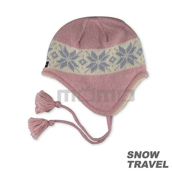 【SNOW TRAVEL】 3M防風透氣保暖羊毛遮耳帽(粉紅)