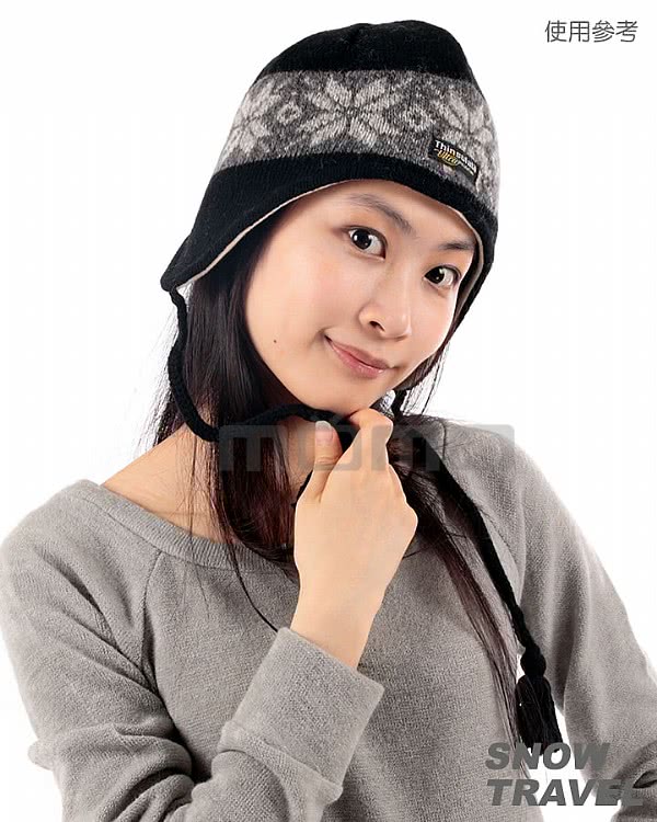 【SNOW TRAVEL】 3M防風透氣保暖羊毛遮耳帽(駝黃)