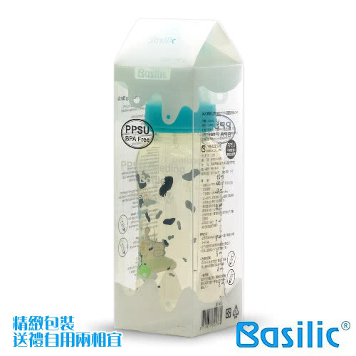 【貝喜力克】防脤氣PPSU直圓型奶瓶組(送奶瓶奶嘴刷組 )