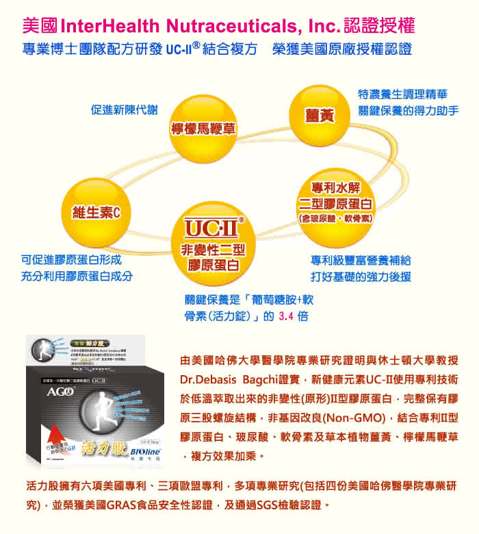 【BIOline星譜生技】活力股 非變性II型膠原蛋白 2入組(10顆/盒x2盒)