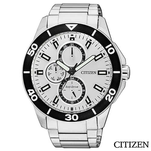 【CITIZEN 星辰】Eco-Drive Sporty 光動能簡約三眼時尚腕錶(AP4030-57A)