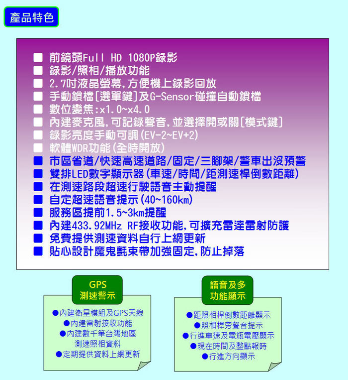 【掃瞄者】HDG-8889 GPS測速器+行車記錄器+白亮曲面後視鏡 WDR+1080P台灣製造(贈送16G+胎壓偵測器)