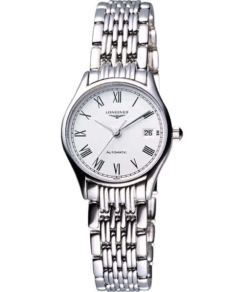 【LONGINES】Lyre 琴韻 羅馬美人機械腕錶-白/25mm(L43604116)