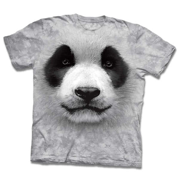 【摩達客-現貨】美國進口The Mountain 熊貓胖達臉 設計T恤