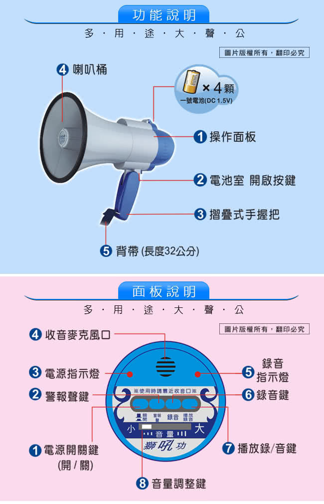 【Dr.AV】HO-705 多用途大聲公(獅吼功系列)