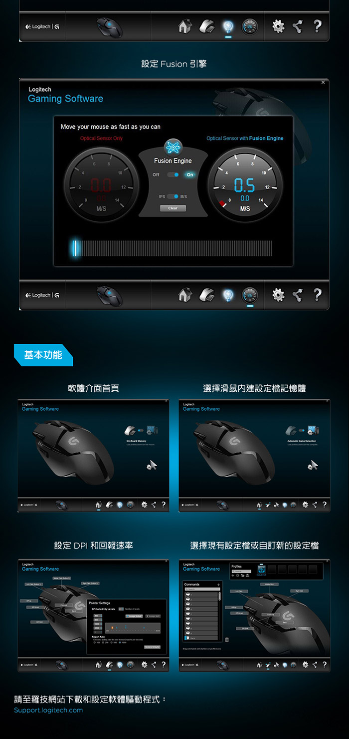 【Logitech 羅技】高速追蹤遊戲滑鼠G402