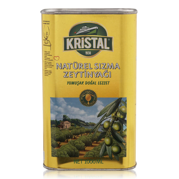 【買一送醬油  Ecolife綠生活 KRISTAL】純天然頂級第一道初榨冷壓橄欖油(三瓶一組金黃色錫瓶包裝)