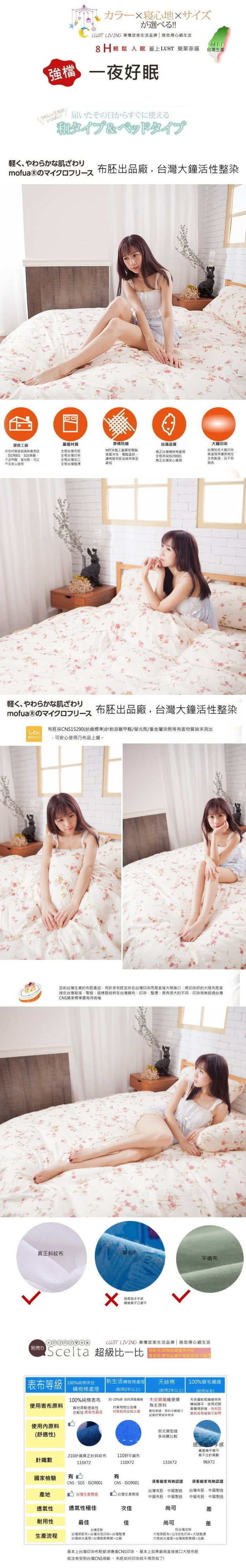 【Lust 生活寢具】法式玫瑰 100%純棉、雙人加大6尺床包/枕套組《不含被套》、台灣製