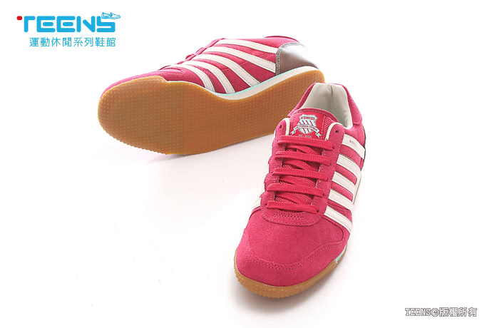 【K-SWISS】女款 WHITBURN SP T復古慢跑鞋(92951-626-桃)