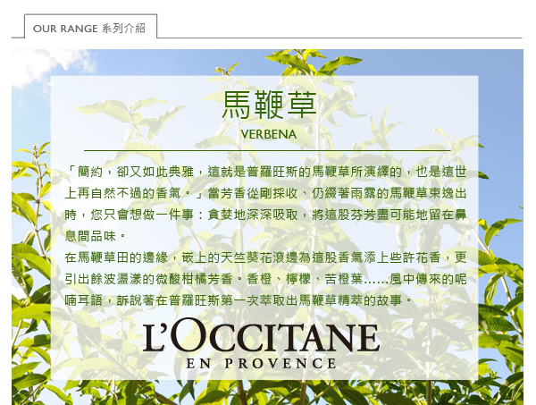 【L’OCCITANE 歐舒丹】馬鞭草身體乳250ml