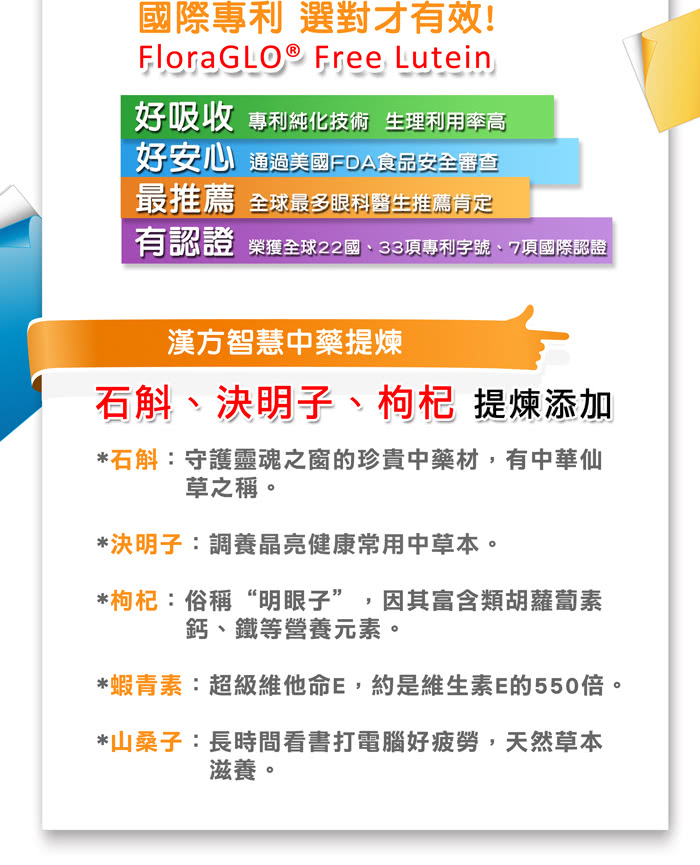 【京都念慈菴】高效游離型葉黃素+漢方石斛(30顆X3盒)