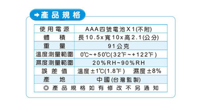 【Dr.AV】大螢幕智能液晶溫濕度計(GM-250)