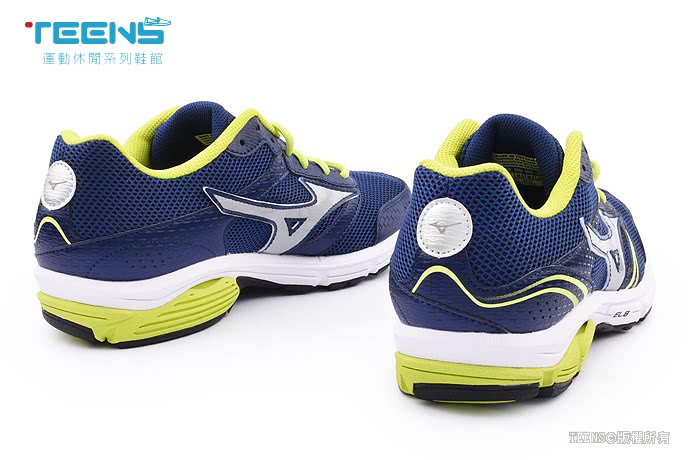 【MIZUNO】男款WAVE IMPETUS 3 慢跑鞋(J1GE151302-藍黃)