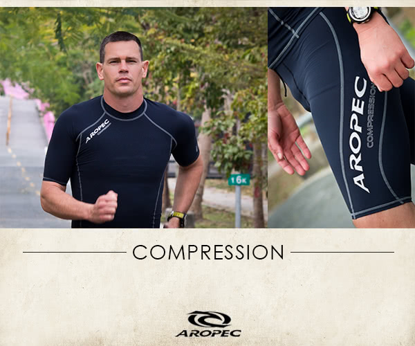 【AROPEC】Compression II 男款運動機能壓力衣(短袖 藍/黑)