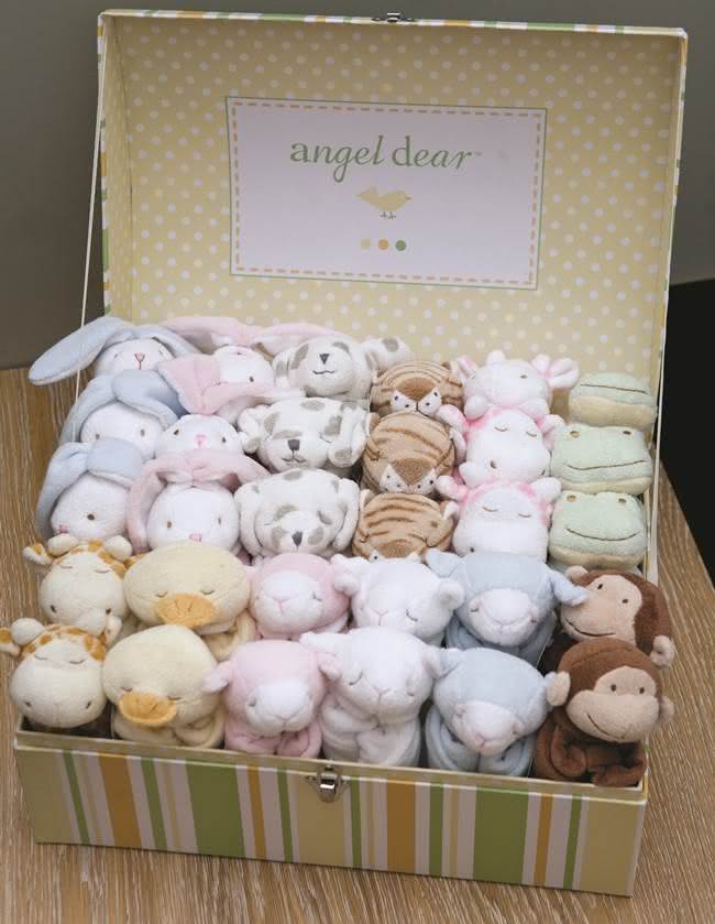 【美國 Angel Dear】動物嬰兒安撫巾(粉紅小猴)