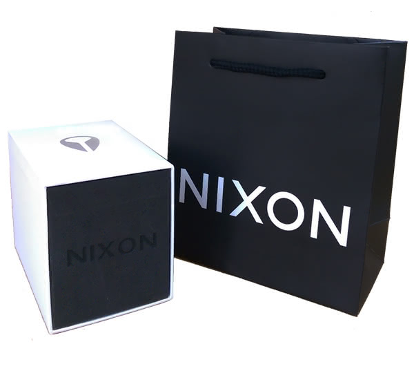 【NIXON】THE SENTRY 38 SS 精品潮流設計指針錶-黑x咖啡(A450-712)