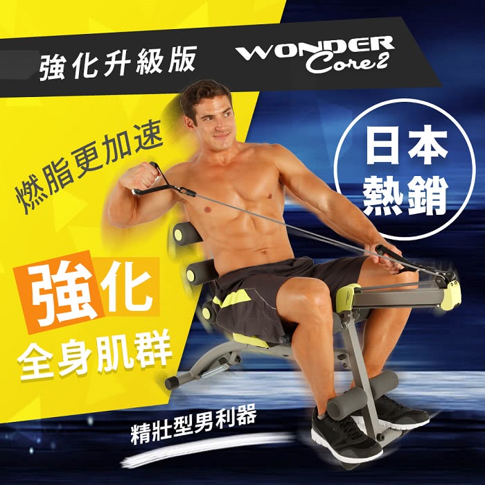 【日本熱銷 Wonder Core 2】全能塑體健身機-強化升級版 WC-83(附30分鐘教學光碟)