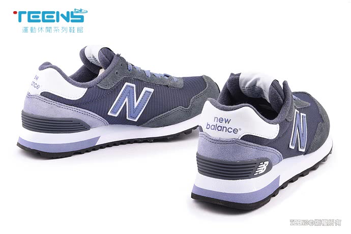 【NewBalance】女款 麂皮復古運動鞋(WL515CCC-灰藍)