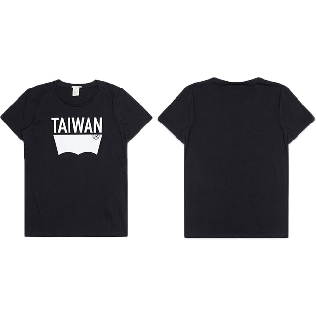 【Levis】獨家限量大無畏TAIWAN Tee 黑-愛台灣熱售中