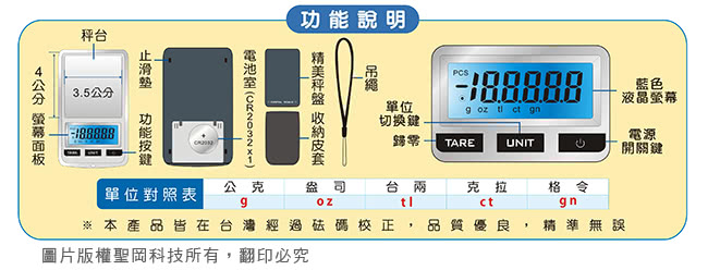 【Dr.AV】超迷你口袋型 精密微量電子秤(PT-2001)