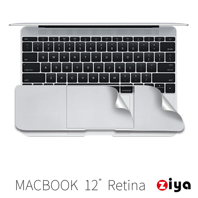 【ZIYA】Apple MacBook 12吋 Retina 手腕貼膜/掌托保護貼(時尚靚銀款)