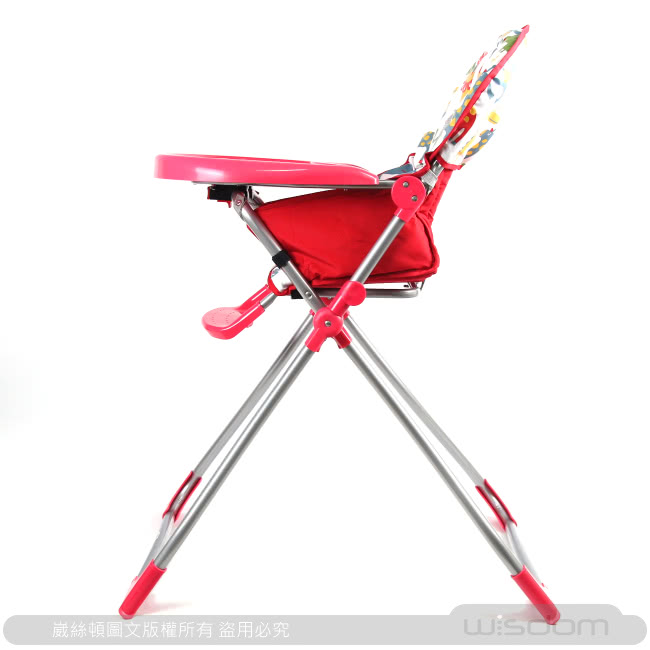 【BabyBabe】兒童高腳餐椅(紅色)