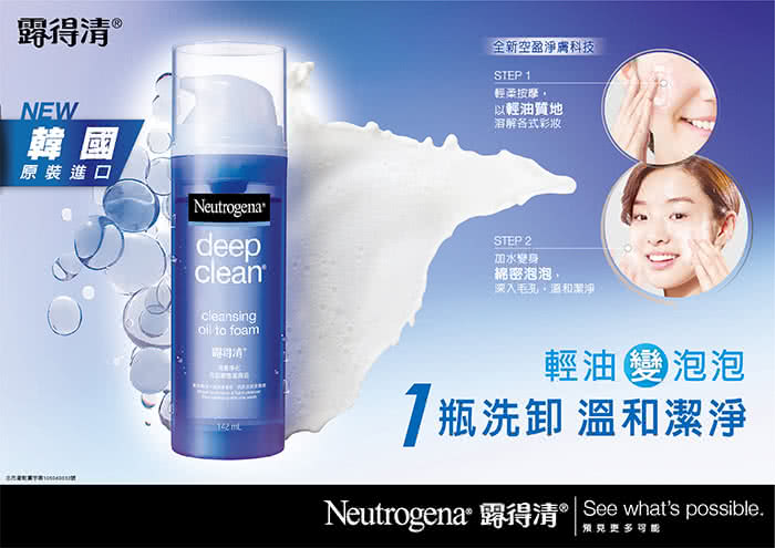 【Neutrogena露得清】深層淨化洗卸輕透潔顏油 保濕型(142ml)