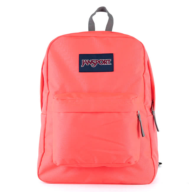 【JanSport】校園背包-SUPER BREAK(大溪地橘)