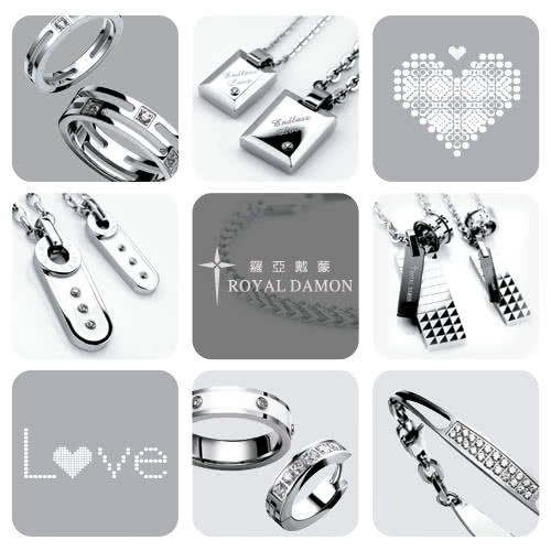 【ROYAL DAMON羅亞戴蒙】『英雄星v.s.美人心』情侶手鍊