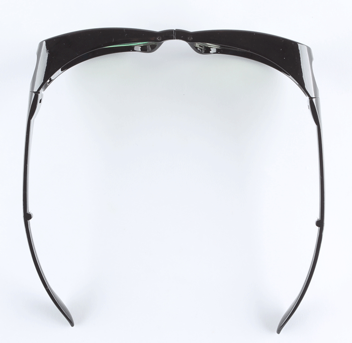 【MEGASOL】折疊式-UV400外掛式側開窗濾藍光眼鏡(外罩式-BZ3009)