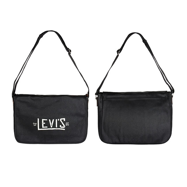 【Levis】男款側背包 / 復古 / 彷舊Logo / 黑色 【Levis】男款側背包 / 復古 / 彷舊Logo / 黑色