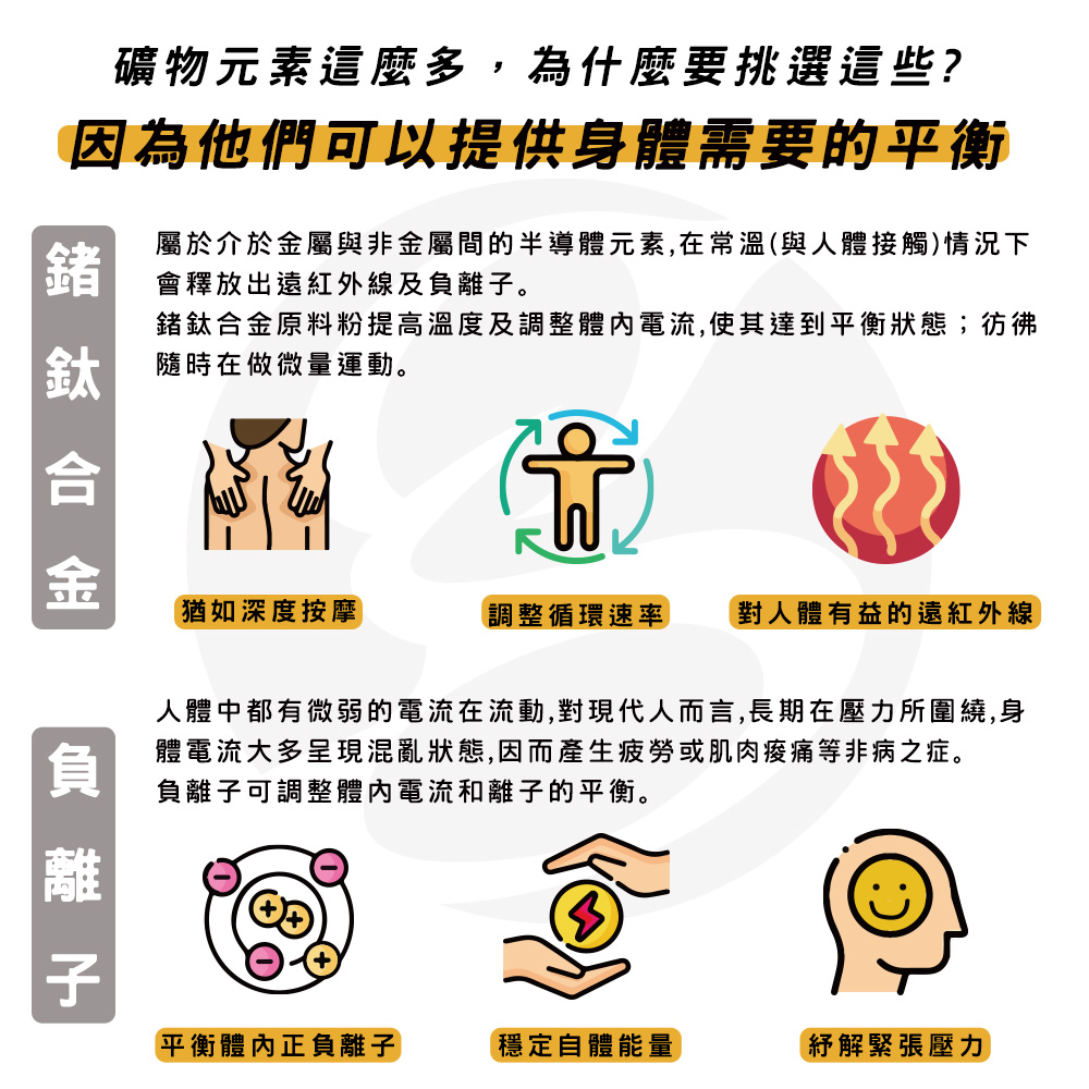 人體中都有微弱的電流在流動,對現代人而言,長期在壓力所圍繞,身