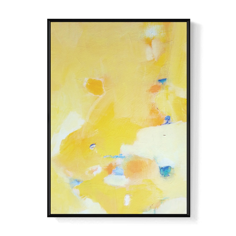 菠蘿選畫所 秋分 -70x100cm(黃色抽象掛畫/客廳裝飾 菠蘿選畫所 秋分 -70x100cm(黃色抽象掛畫/客廳裝飾