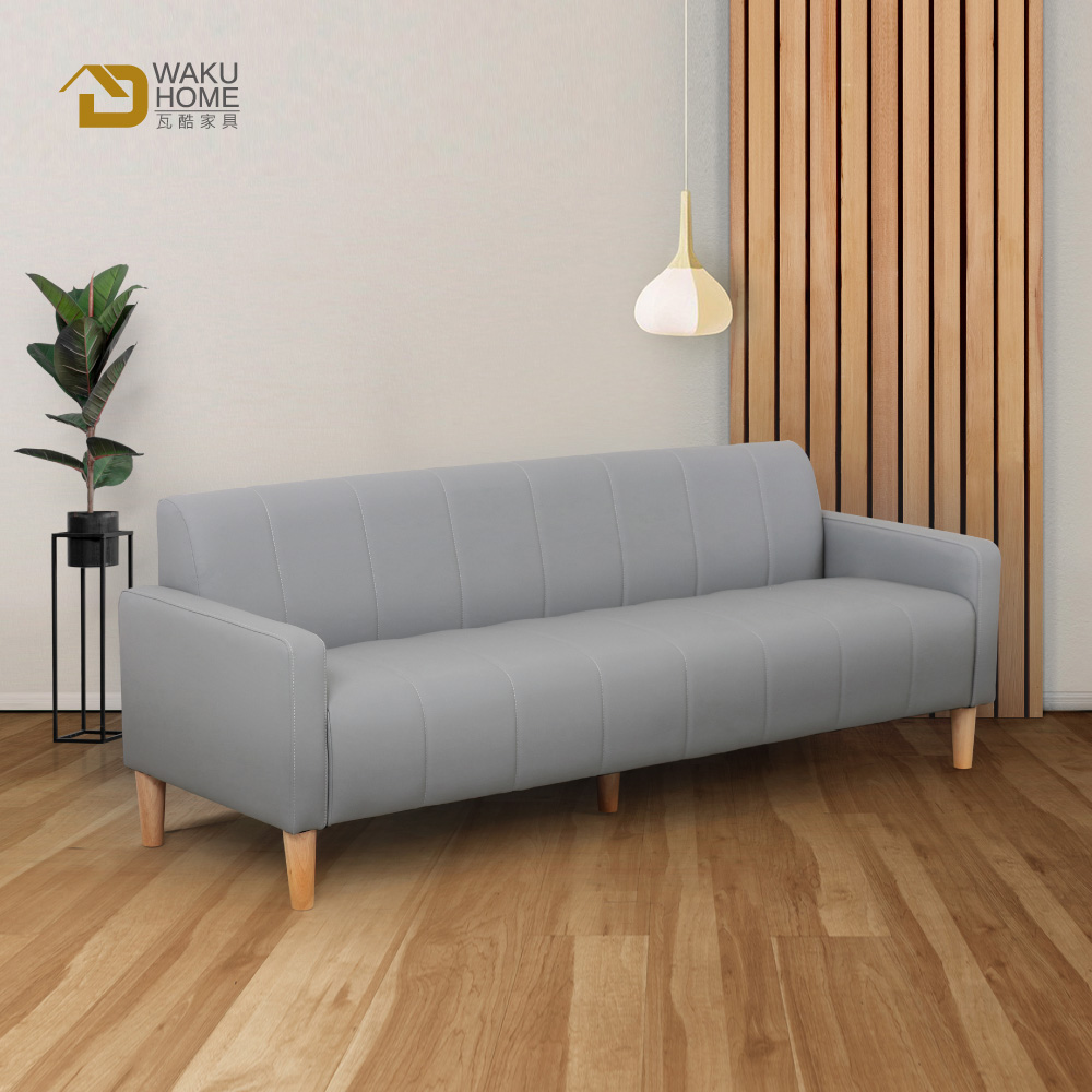 WAKUHOME 瓦酷家具 Adele超耐磨防潑水貓抓皮三人 WAKUHOME 瓦酷家具 Adele超耐磨防潑水貓抓皮三人
