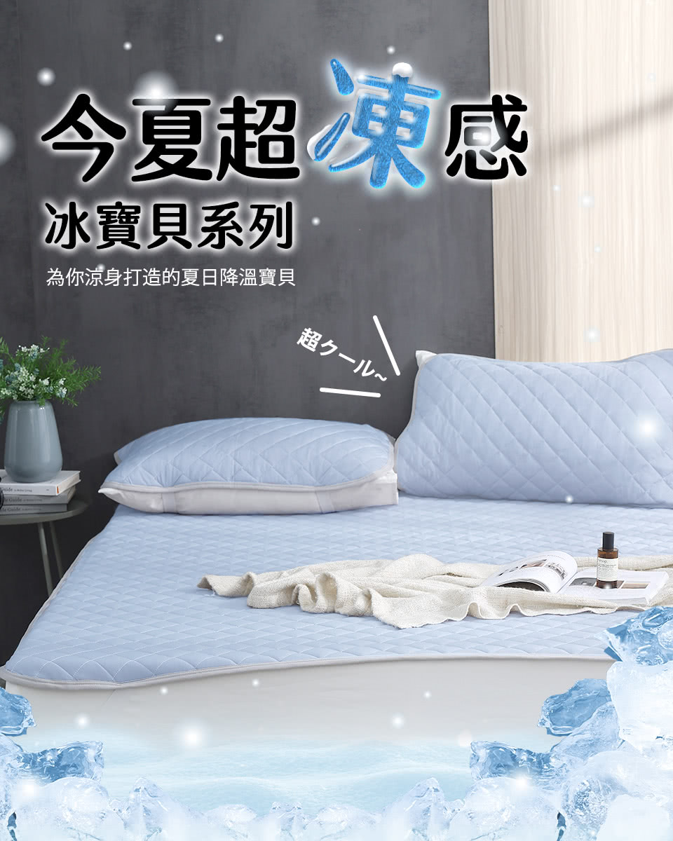 HOYACASA 禾雅寢具 極凍涼感冰寶保潔墊組-芝麻朵朵( HOYACASA 禾雅寢具 極凍涼感冰寶保潔墊組-芝麻朵朵(