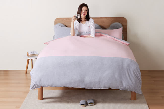 YVONNE 以旺傢飾 100%美國純棉被套+枕套組-素色 YVONNE 以旺傢飾 100%美國純棉被套+枕套組-素色