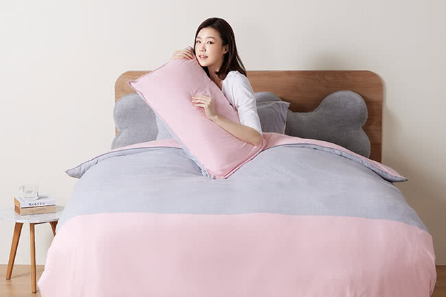 YVONNE 以旺傢飾 100%美國純棉被套+枕套組-素色 YVONNE 以旺傢飾 100%美國純棉被套+枕套組-素色