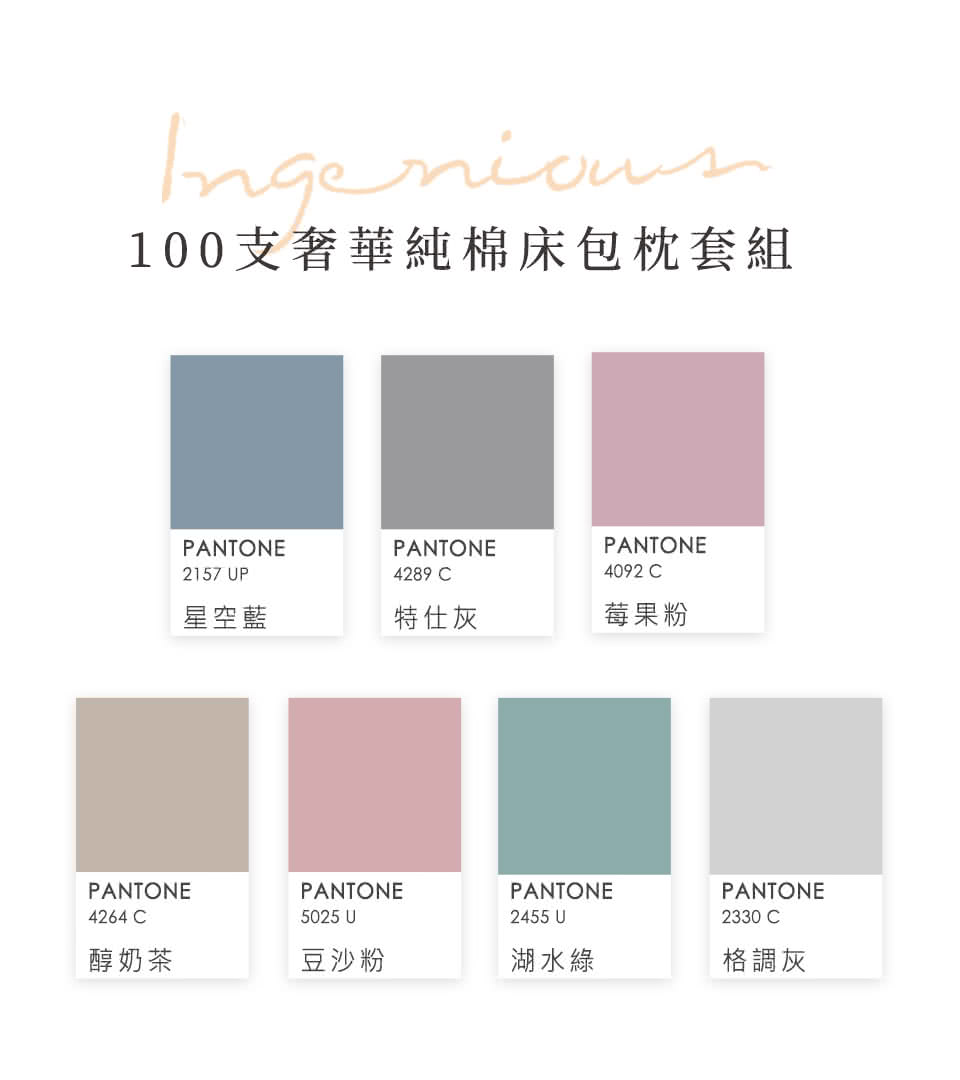 BELLE VIE 奢華頂級100支純棉 雙人加大床包枕套三 BELLE VIE 奢華頂級100支純棉 雙人加大床包枕套三