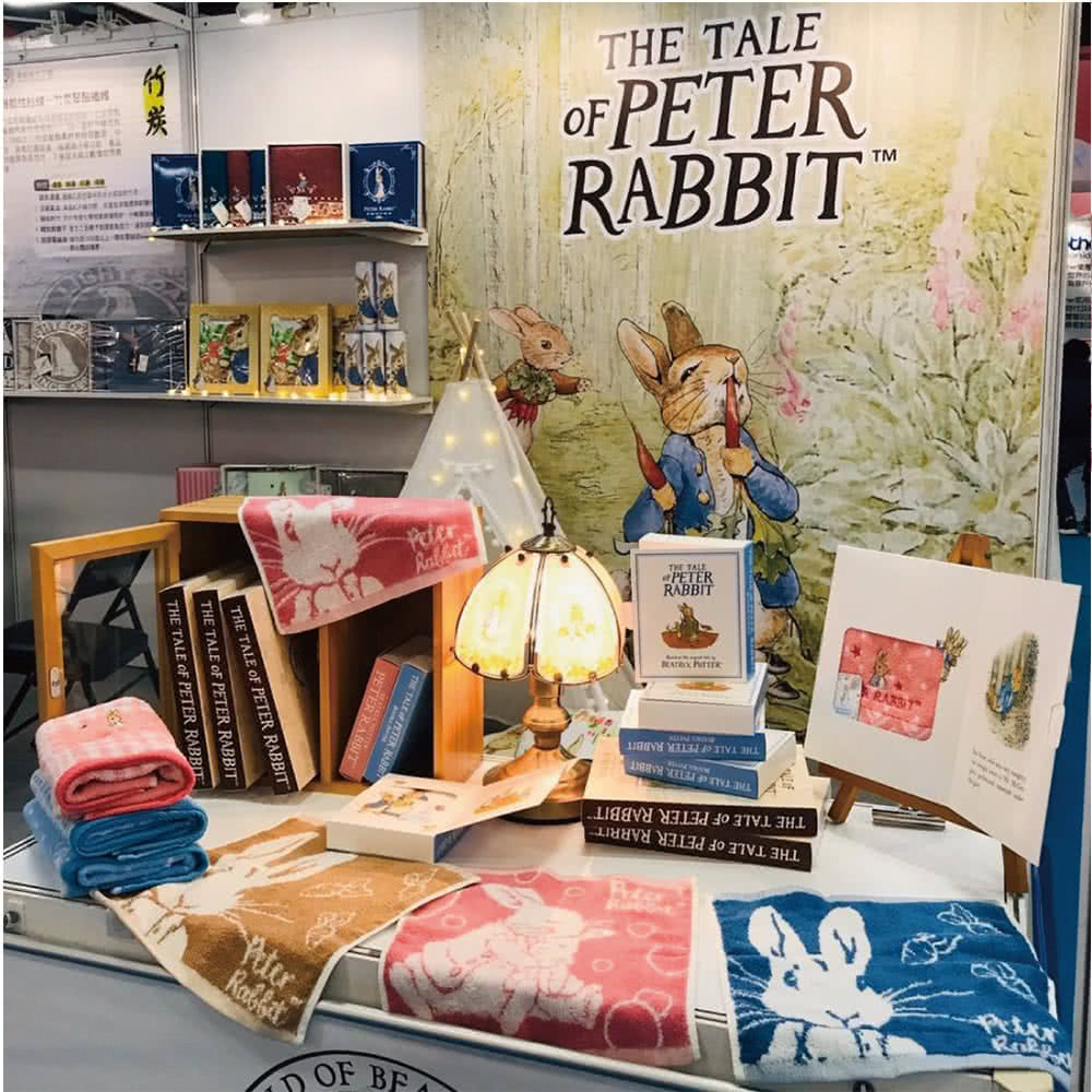 PETER RABBIT 比得兔 4入組-純棉高支棉紗方格緹 PETER RABBIT 比得兔 4入組-純棉高支棉紗方格緹
