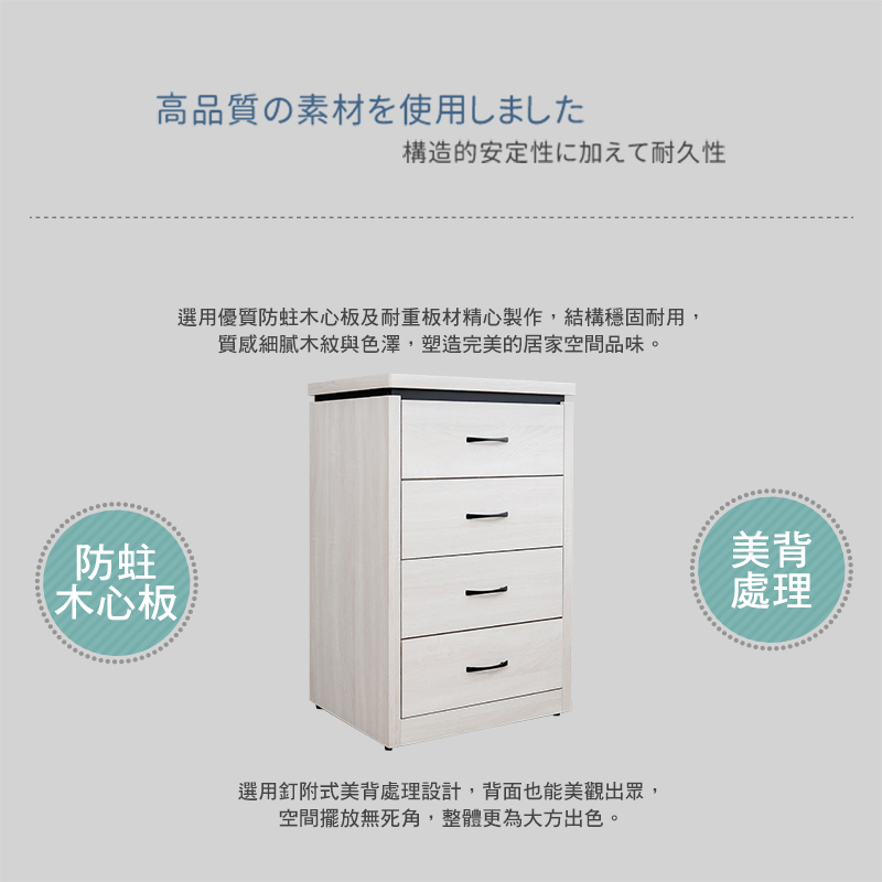 BODEN 哈莉特2尺四斗櫃/四抽收納櫃/置物櫃(兩色可選) BODEN 哈莉特2尺四斗櫃/四抽收納櫃/置物櫃(兩色可選)