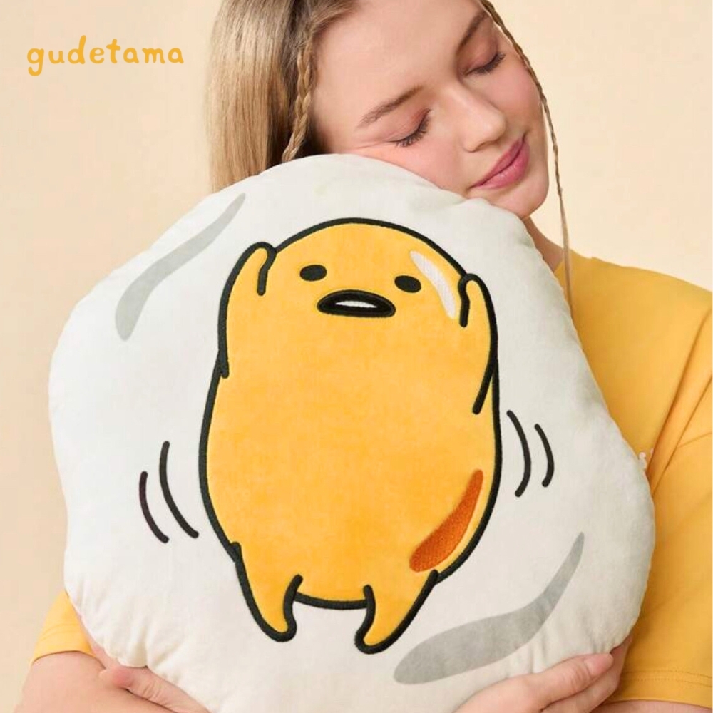 WOONUE 蛋黃哥Gudetama超柔絨毛抱枕靠墊靠枕玩偶 WOONUE 蛋黃哥Gudetama超柔絨毛抱枕靠墊靠枕玩偶