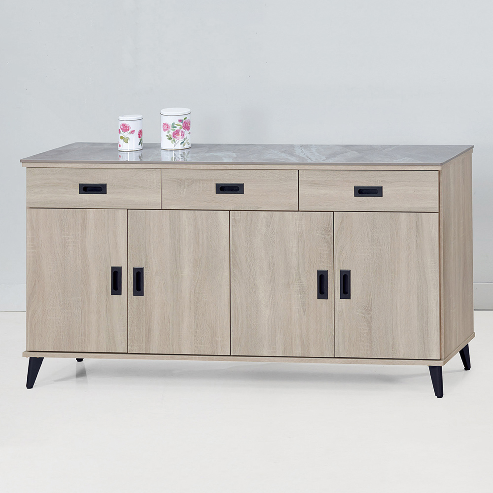 MUNA 家居 米克芋頭色5.3尺岩板餐櫃下座(餐櫃 碗盤櫃 MUNA 家居 米克芋頭色5.3尺岩板餐櫃下座(餐櫃 碗盤櫃