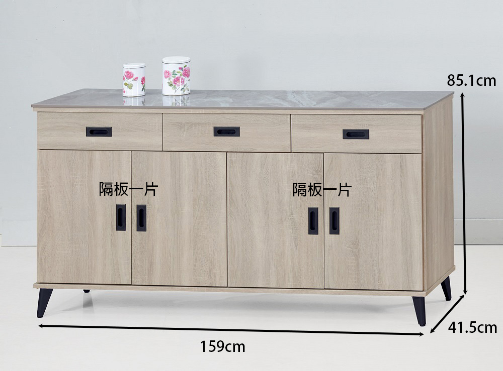 MUNA 家居 米克芋頭色5.3尺岩板餐櫃下座(餐櫃 碗盤櫃 MUNA 家居 米克芋頭色5.3尺岩板餐櫃下座(餐櫃 碗盤櫃