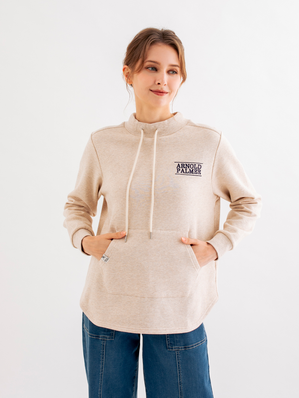 Arnold Palmer 雨傘 女裝-個性小LOGO袋鼠口 Arnold Palmer 雨傘 女裝-個性小LOGO袋鼠口