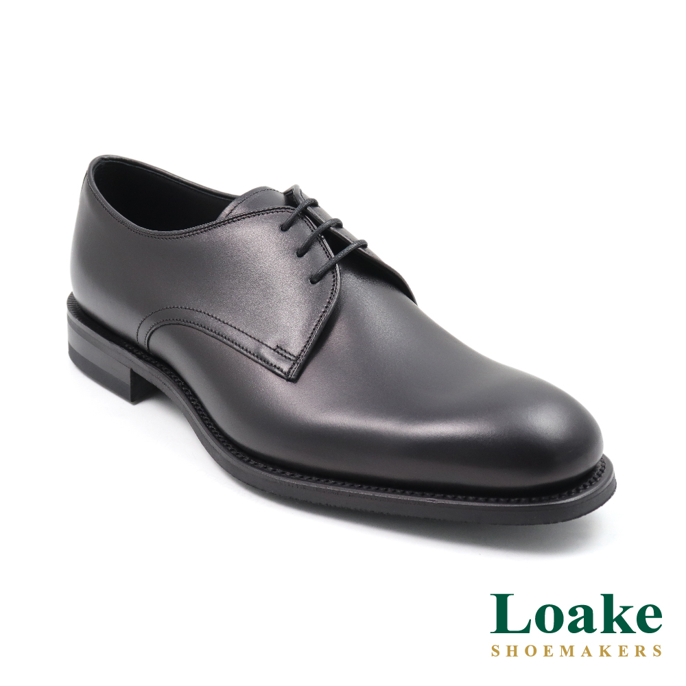 Loake 英國原廠經典低調簡約三孔綁帶德比鞋 黑色(LK1 Loake 英國原廠經典低調簡約三孔綁帶德比鞋 黑色(LK1
